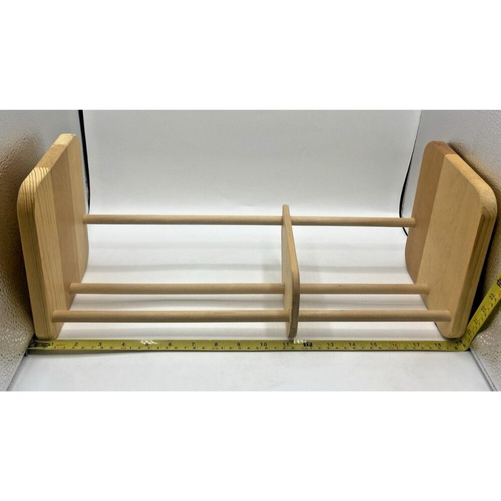 Napa Valley Box Co Wood 42 CD DVD Book Storage Rack Adjustable Shelf Organizer - Picture 8 of 16